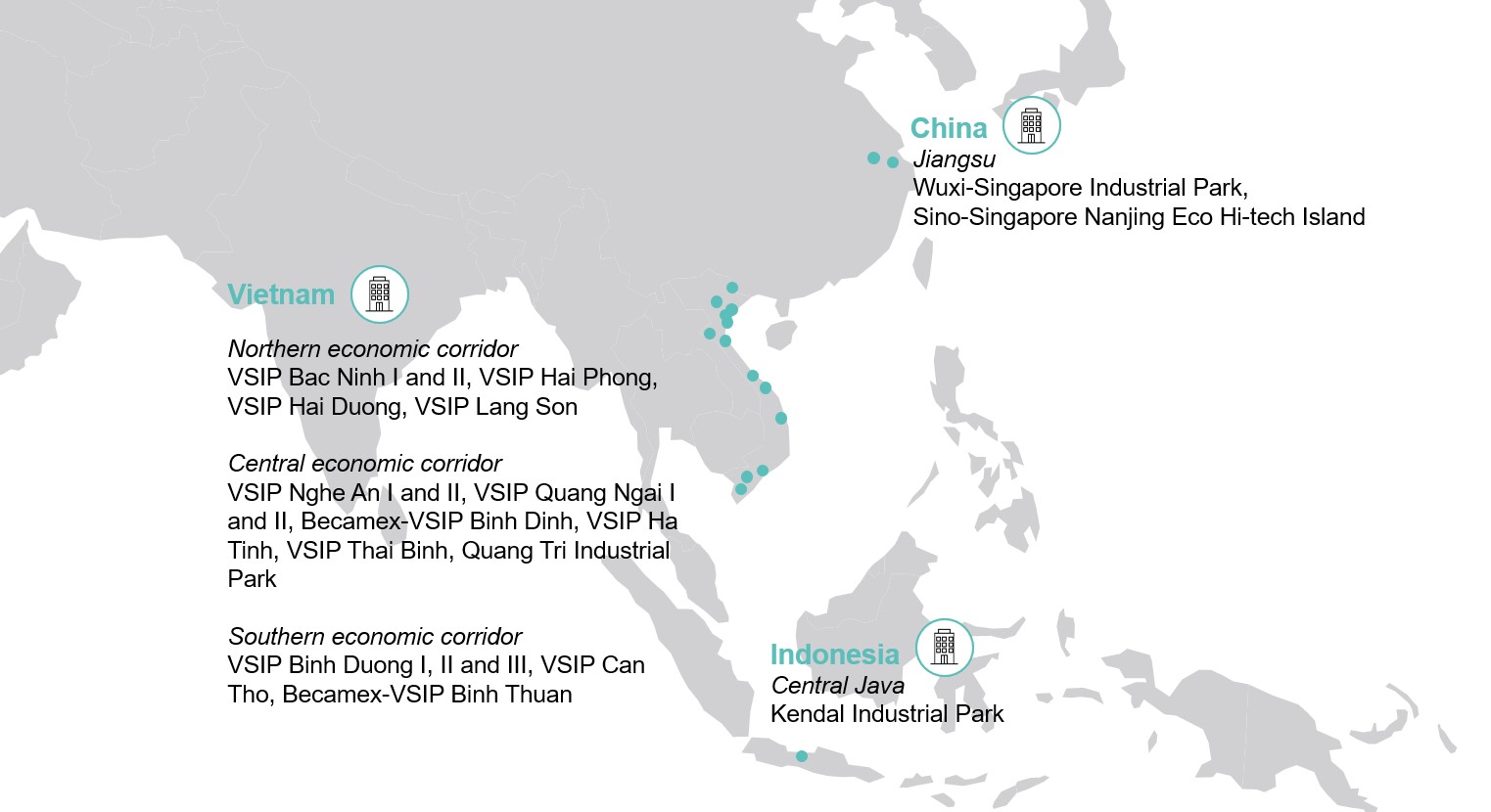 Urban Asia Map